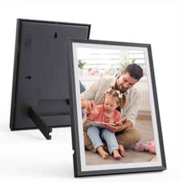 Imagem de Luqeeg 10 Inch Wall Planner Digital Calendar & Chore Chart, Tela Sensível ao Toque Inteligente Planejador Familiar com Porta-Retratos (B)