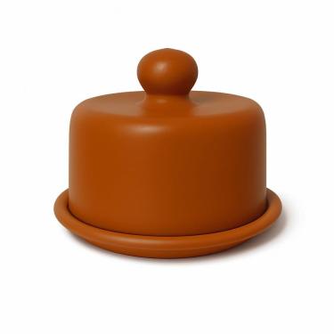 Imagem de Queijeira Barro Cermica Porta Bolo Boleira Redonda Alça Base
