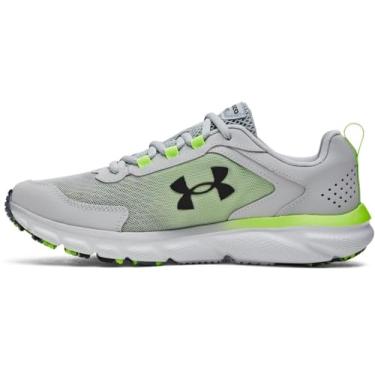 Imagem de Under Armour Charged Assert 9 Tênis de corrida masculino, Cinza moderno/Lime Surge/Preto, 40