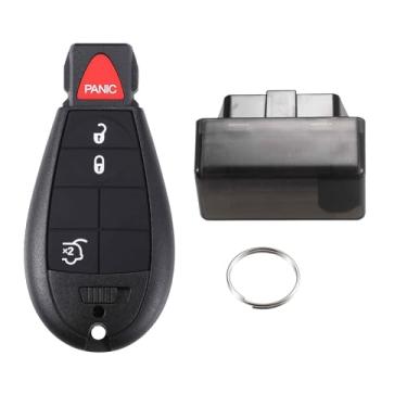 Imagem de ACROPIX M3N5WY783X chaveiro remoto de entrada sem chave para Jeep Grand Cherokee 2009 2010 2011 2012 2013 433 MHz Kit de chave de controle de carro de substituição DIY Tool 4 botões preto