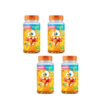 Imagem de Kit 4 Bioviton Gummy Vitamina C Kids Unilife 4x30 Gomas Sabor Laranja-Unissex