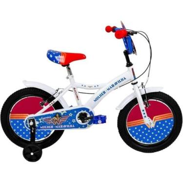 Imagem de Bicicleta Infantil Mulher Maravilha - Aro 16 - UNITOYS