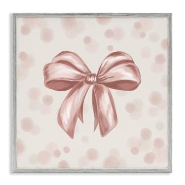 Imagem de Stupell Industries Arte Giclée Emoldurada Cinza Subtle Sweetest Bow, design de Kristen Dalpiaz, 12 x 12