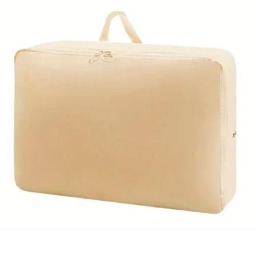 Imagem de Organizador Bolsa de Compressão Para Malas de Viagem Guarda Roupas e Closet Porta Edredom E Roupas (Bege)