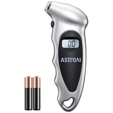 Imagem de Calibrador Digital de Pressão de Pneus AstroAI com Bateria AAA Substituível, 150 PSI 4 Configurações para Carro, Caminhão e Bicicleta