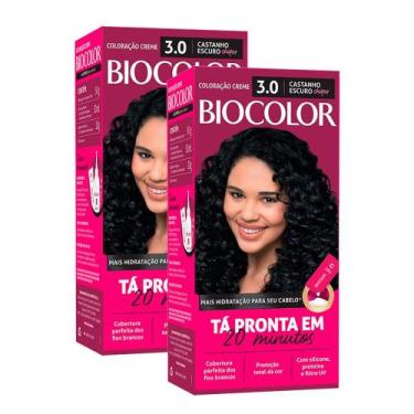 Imagem de Kit 2 Tinta de Cabelo Biocolor Mini Kit Castanho Escuro Chic 3.0