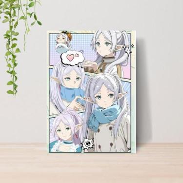 Imagem de Quadro Decorativo Anime Frieren A4  Placa MDF 010 - Lomi Art