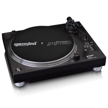 Imagem de Gemini Sound TT-5000 Toca-discos de acionamento direto de alto torque com USB – Digitalize vinil, pré-amplificador Phono integrado, 33/45/78 RPM, controle de passo, pronto para DJ