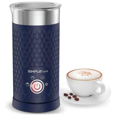 Imagem de Espumador de Leite Elétrico 300 mL 4 em 1 com Modo Automático, 110V, SIMPLETASTE, Azul