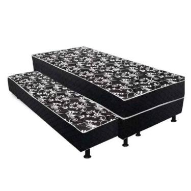 Imagem de Bicama Solteiro Colchão Conjugado 5cm Com Cama Auxiliar - RR COLCHOES