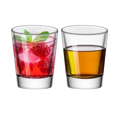 Imagem de REUJIHXY Copos de shot de base pesada, copos redondos de 50 ml para café expresso, líquido e vinho, copo pequeno de uísque para vodca, uísque, tequila (2)