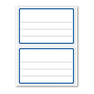 Imagem de Etiqueta escolar com pauta e tarja azul 10uni Pimaco