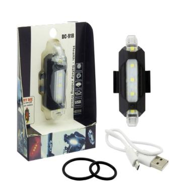 Imagem de Luz de bicicleta Ithem814 USB recarregável impermeável branca