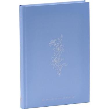 Imagem de Bíblia Sagrada  ARA  Capa Dura  Floral Azul - Sociedade Bíblica do Bra