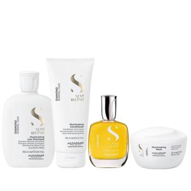 Imagem de Kit Alfaparf Semi Di Lino Diamond - Shampoo 250ml + Condicionador 200m