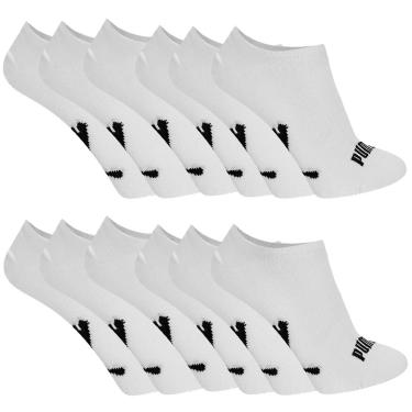 Imagem de Kit 12 Pares de Meia Puma Sapatilha Esportiva