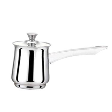 Imagem de Fenteer Cafeteira Chaleira Profissional Versátil Cafeteira de aço Inoxidável para Deliciosos Chás com Leite Diário Chocolate Quente Escritório, 900ml