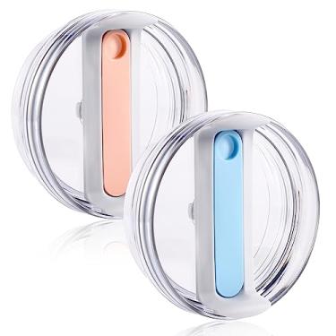 Imagem de 2 peças de tampas de substituição de copos de 1,134 g para Stanley, à prova de derramamento, resistentes a respingos, tampas de substituição Stanley sem BPA para Stanley Adventure Quencher Travel