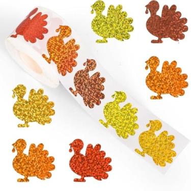 Imagem de 500 peças de decalques fantasma - adesivos refletivos à prova d'água para decoração de festas e eventos (laranja)