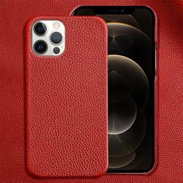 Imagem de Capa de telefone de couro para iphone 15 13 14 pro max 15pro 15plus 14plus 14pro 13pro 12pro 11 12 promax capa, vermelho, para iphone 7plus, 8plus