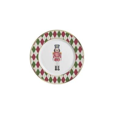 Imagem de Prato de Sobremesa Soldadinhos Filete Ouro Ø21cm - Alleanza 1ª Linha