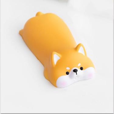 Imagem de Bonito suporte de descanso de pulso para mouse teclado computador cotoveleira descanso de braço para mesa kawaii material de escritório PU mouse pad