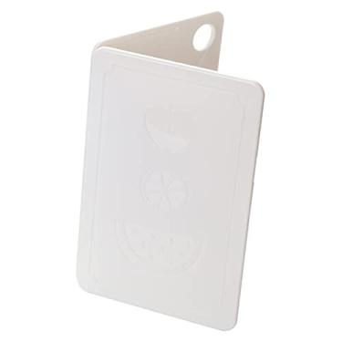 Imagem de AYNEFY Tábua de Cortar Dobrável, Tábua de Corte de Cozinha de Plástico Com Design de Escala para Piquenique e Acampamento Ao Ar Livre (Arroz Nórdico Branco 20x12,5x0,8cm)