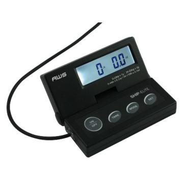 Imagem de Balança de envio de baixo perfil Elite preta SE-50 da American Weigh Scales com LCD retroiluminado e capacidade de 325 kg