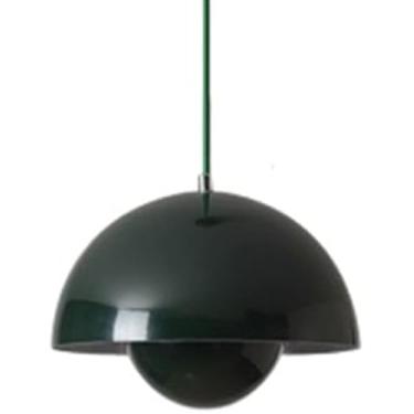 Imagem de Lâmpada Suspensa De Botão De Flor Macaron Estilo Nórdico Abajur Pendente De Teto De Cozinha Moderna Nórdica Luz De Metal De Alumínio Estilo Industrial Luz Suspensa Par, Silver