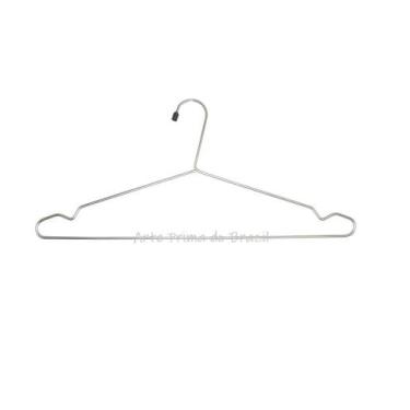 Imagem de 30 Cabides Metal Adulto Tintureiro Cromado Baratinho - Arte Prima do B