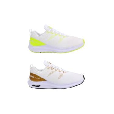 Imagem de Kit 2 Tênis Esportivo Feminino Masculino Cadarço Moderno Treino Confor