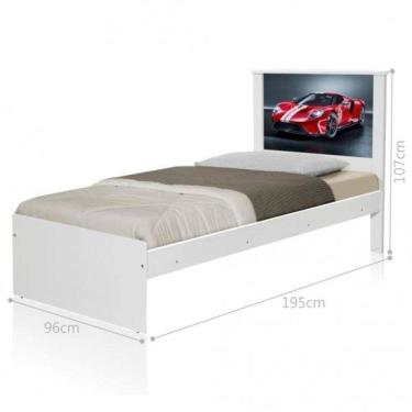 Imagem de Cama Solteiro Carro Sport com Colchão