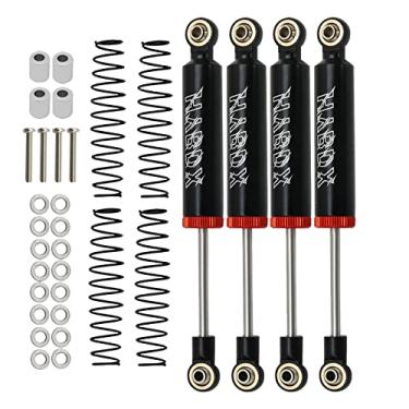 Imagem de 4pcs RC Shocks Absorber,RC Shock Absorber Set,RC Car Built-in Spring 70/80/90/100/110mm Shock Absorber Damper for 1/10 RC Crawler Axial SCX10 ii RBX10 Wraith TRX-4 MST Redcat (Black, 100mm 4pcs)