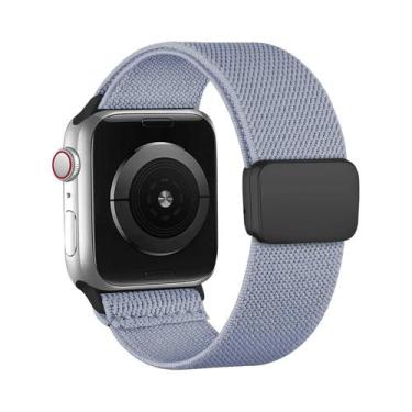 Imagem de Pulseira Magnética De Nylon Para Apple Watch 40mm 44mm 45mm 49mm 41mm 