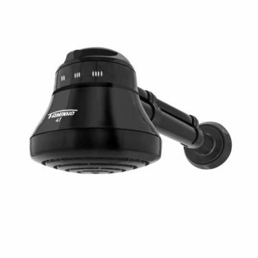 Imagem de Chuveiro Ducha Elétrico Faminho C/ Braço Preto 4T Fame Black, 110V