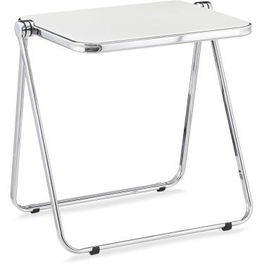 Imagem de Mesa De Tv Dobrável Compacta, Mesa Dobrável De Acrílico, Não Requer Montagem Pequena Mesa Para Escritório Em Casa Mesa Lateral Pequena Mesa De Computador Para Pequenos Espaços, A