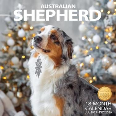 Imagem de Calendário de parede 2025-2026, calendário de planejamento de pastor australiano, calendário de parede mensal com blocos grandes para organização e planejamento, agenda acadêmica, casa, escritório e