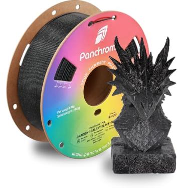 Imagem de Polymaker Filamento de impressão 3D Panchroma Gradient Galaxy PLA preto-cinza, 1,75 mm 1 kg, gradiente PLA premium, fácil de imprimir, compatível com AMS, perfeito para estatuetas, modelos, brinquedos