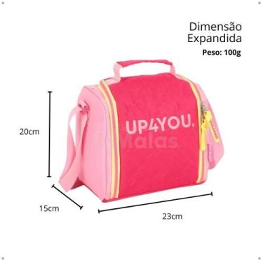 Imagem de Lancheira Infantil Térmica Transversal Média Alça Ajustável - Up4you