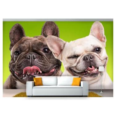 Imagem de Papel De Parede Animais Casal Cachorros 3D Anm151 - Você Decora