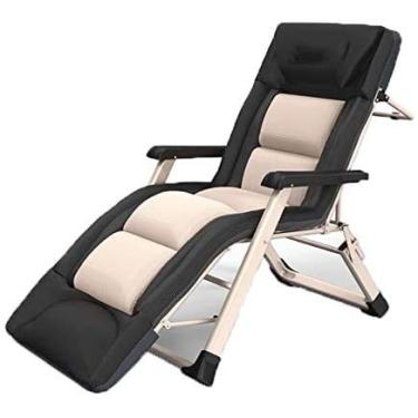 Imagem de Espreguiçadeira de jardim, cadeiras reclináveis, cadeiras reclináveis de pátio, cadeira de gravidade zero, Siesta, escritório, varanda, soneca, cadeira simples, dobrável, espreguiçadeira