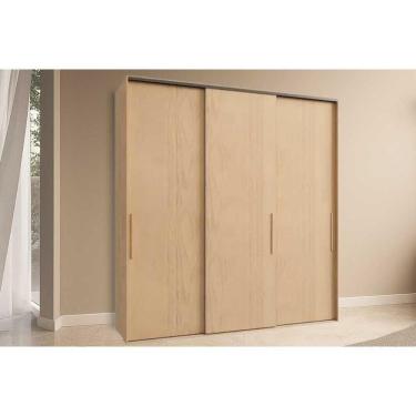 Imagem de Guarda Roupa Casal 3 Portas De Correr E 2 Gavetas Ph 1808 Carvalho Nature/off White - Herval