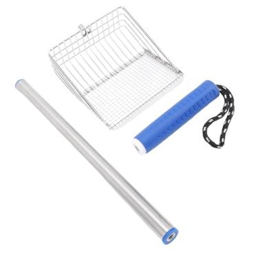 Imagem de KUIDAMOS Pá de Gato de Aço Inoxidável Pá Longa Durável para Fácil Limpeza, Adequada para Donos de Animais de Estimação e Banhistas, Ideal para Tarefas Regulares de Manutenção (Azul)