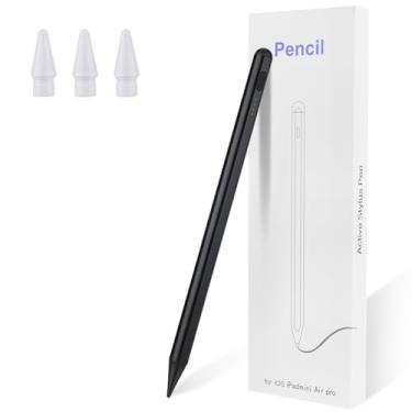 Imagem de Caneta Stylus para iPad Pencil de 6 a 11ª geração (2018-2025) - 2 lápis ativo de carga rápida compatível com Apple Pencil Pro de 11 polegadas/12,9 polegadas/M4, Air 3/4/5/M2/M3, mini 5/6, preta