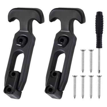 Imagem de LEONTOOL 2 peças de trava flexível de borracha para caixa de ferramentas, refrigerador, carrinho de golfe, veículos off-road, barco, maquinário agrícola ou capô de máquina de engenharia, parafusos e