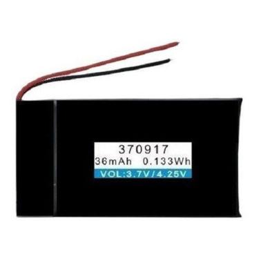 Imagem de Bateria 3,7v 36mah Com 2 Fios 3,7mm X 09mm X 17mm 370917 - GENERICA