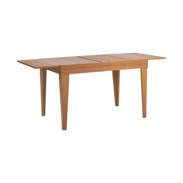 Imagem de Mesa de Jantar 1,20m Extensível 1,80m Gênova em Madeira Maciça Sem Vid