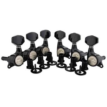 Imagem de Tarraxas Com Trava Preta Para Guitarra Guyker Em Linha