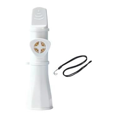 Imagem de predolo Kazoo infantil, instrumento musical de brinquedo com cordão, ideal para amantes da música e iniciantes em festas, Branco