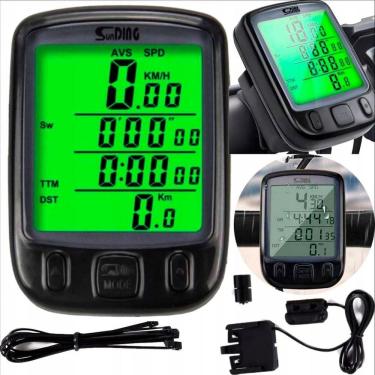 Imagem de Velocímetro Bike Com Display Luminoso E Função De Odômetro